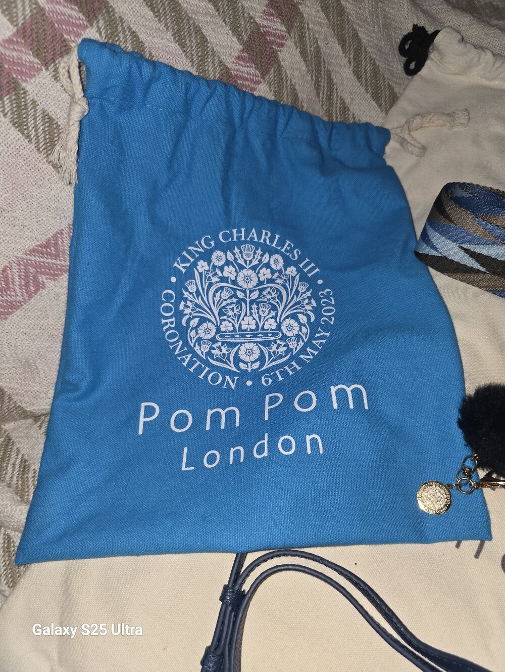 LIMITED EDITION Pom Pom London King Charles Coronation Bag - Picture 6 of 16